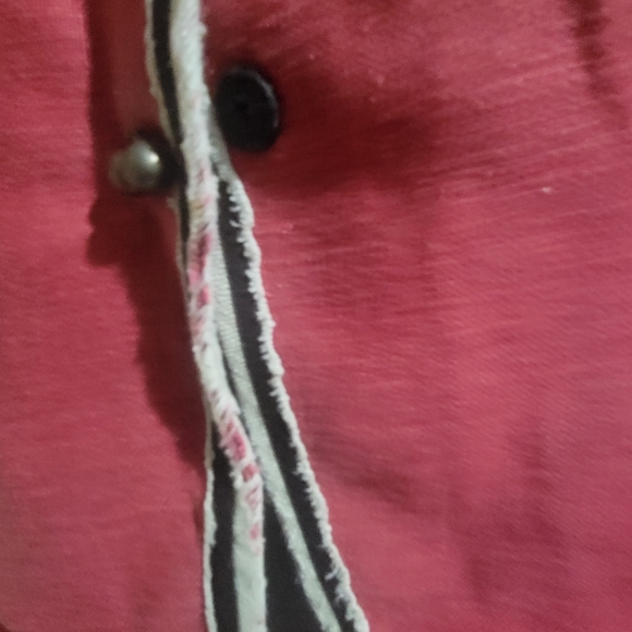 Charles Nolan Red Off White And Black Jacket/Blazer with Snap.buttons Size 12 - Picture 3 of 9